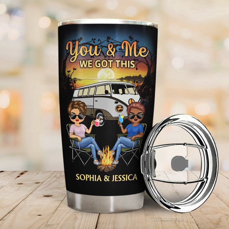 When I Tell You I Love You Husband Wife - Gift For Camping Couples - Personalized Custom Tumbler