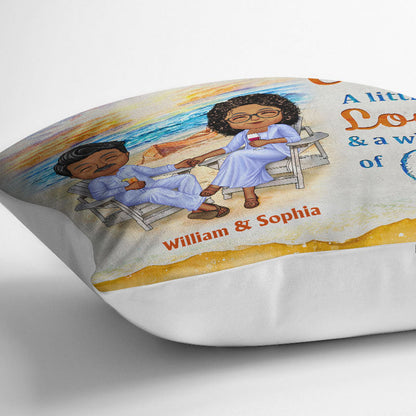 Beach Old Couple The Day I Met You - Couple Gift - Personalized Custom Pillow