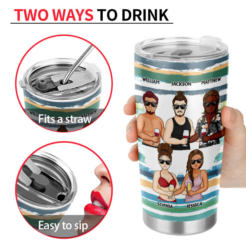 God Made Us Best Friends Because No Moms - Gift For Bestie - Personalized Custom Tumbler