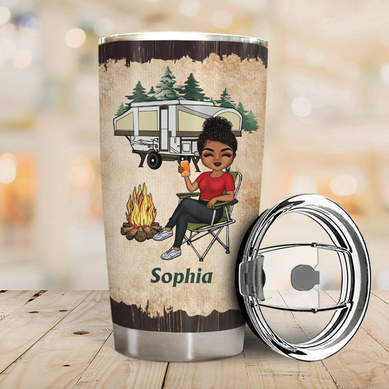 Camper Queen Classy Sassy - Gift For Camping Lovers - Personalized Custom Tumbler