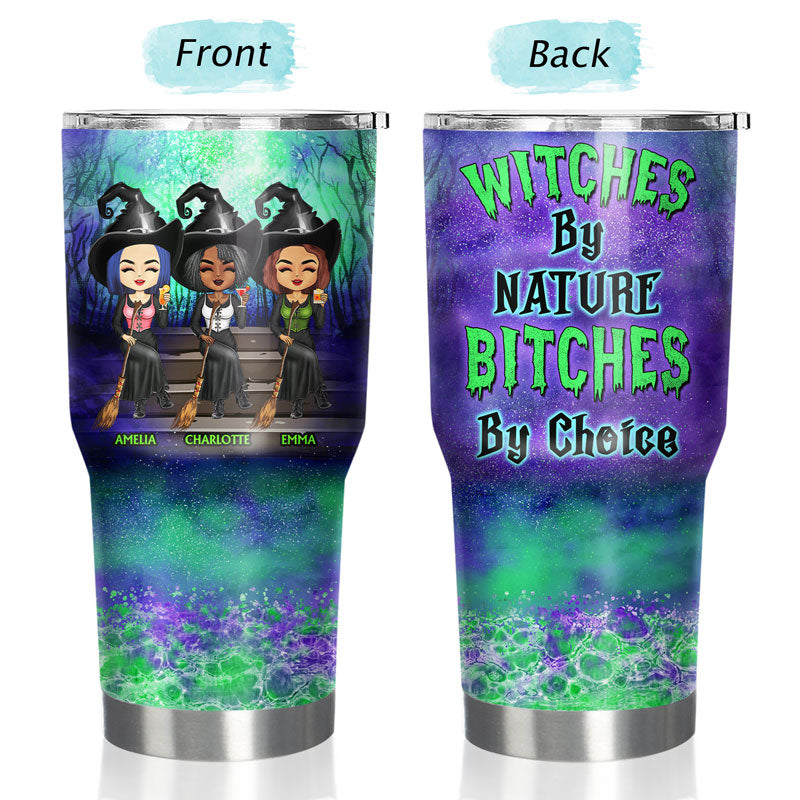We're Not Sugar And Spice And Everything Nice Witch Best Friends - Bestie BFF Gift - Personalized Custom 30 Oz Tumbler