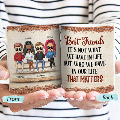 We're Not Sugar And Spice And Everything Nice We're Sage And Hood Best Friends - Bestie BFF Gift - Personalized Custom White Edge-to-Edge Mug