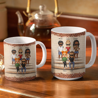 We're Not Sugar And Spice And Everything Nice We're Sage And Hood Best Friends - Bestie BFF Gift - Personalized Custom White Edge-to-Edge Mug