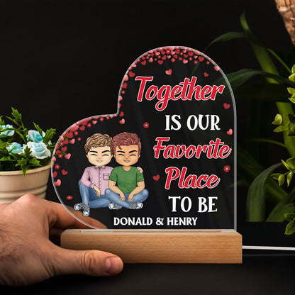 I Can't Say I Love You Enough So This Is Your Reminder Couple - Anniversary, Birthday, Housewarming Gift For Spouse, Husband, Wife, Family - Personalized Custom 3D Led Light Wooden Base