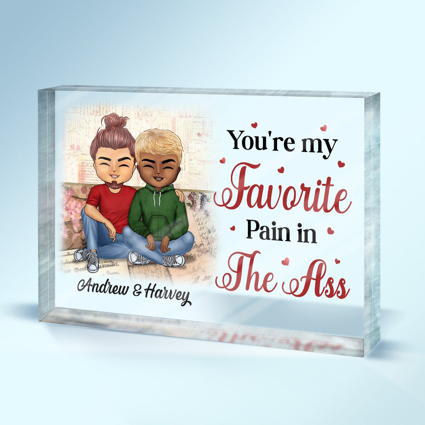 You Are My Best Friend My Human Diary - Anniversary, Home Decor Gifts For Couples, Husband, Wife, Family - Personalized Custom Rectangle Shaped Acrylic Plaque