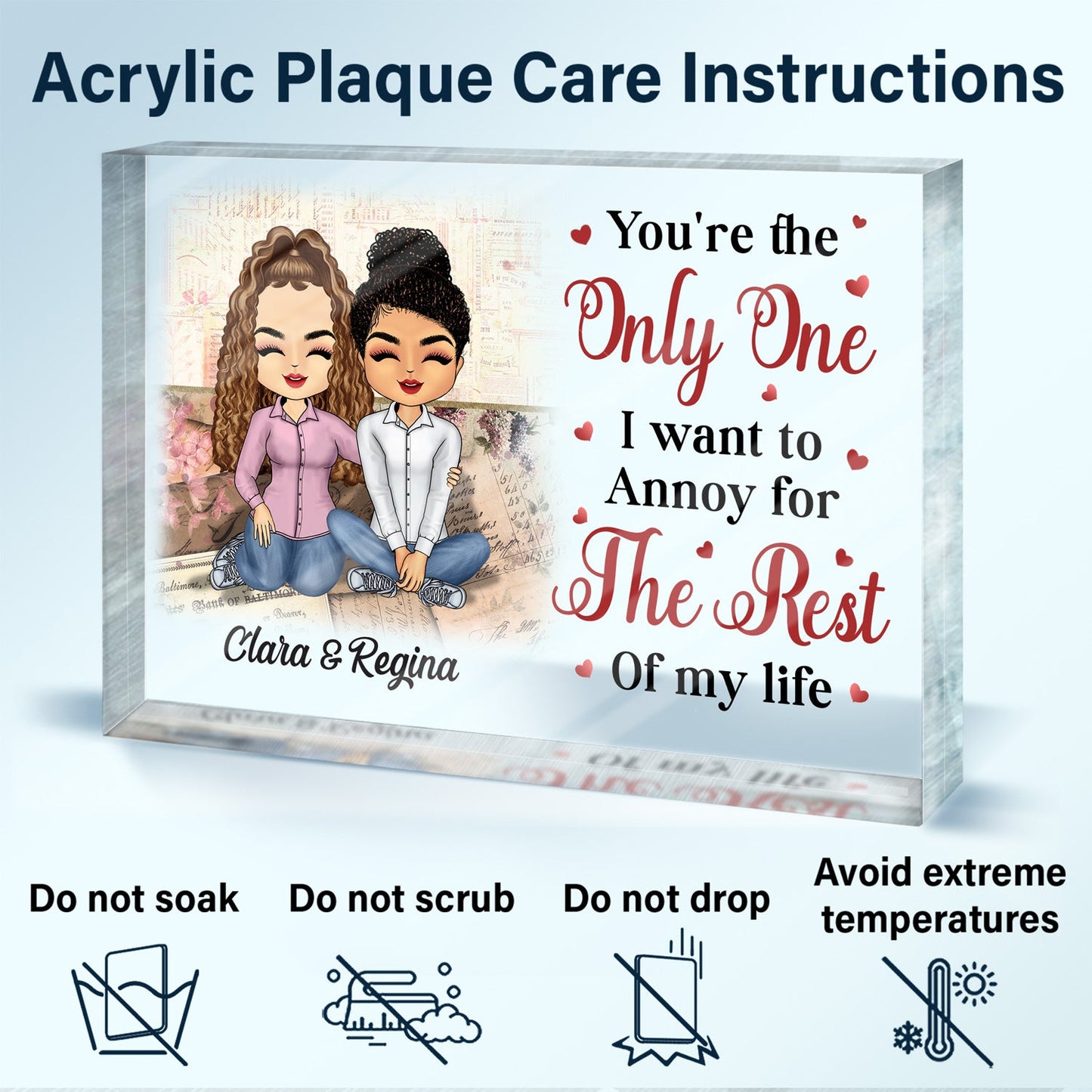 You Are My Best Friend My Human Diary - Anniversary, Home Decor Gifts For Couples, Husband, Wife, Family - Personalized Custom Rectangle Shaped Acrylic Plaque