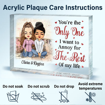 You Are My Best Friend My Human Diary - Anniversary, Home Decor Gifts For Couples, Husband, Wife, Family - Personalized Custom Rectangle Shaped Acrylic Plaque