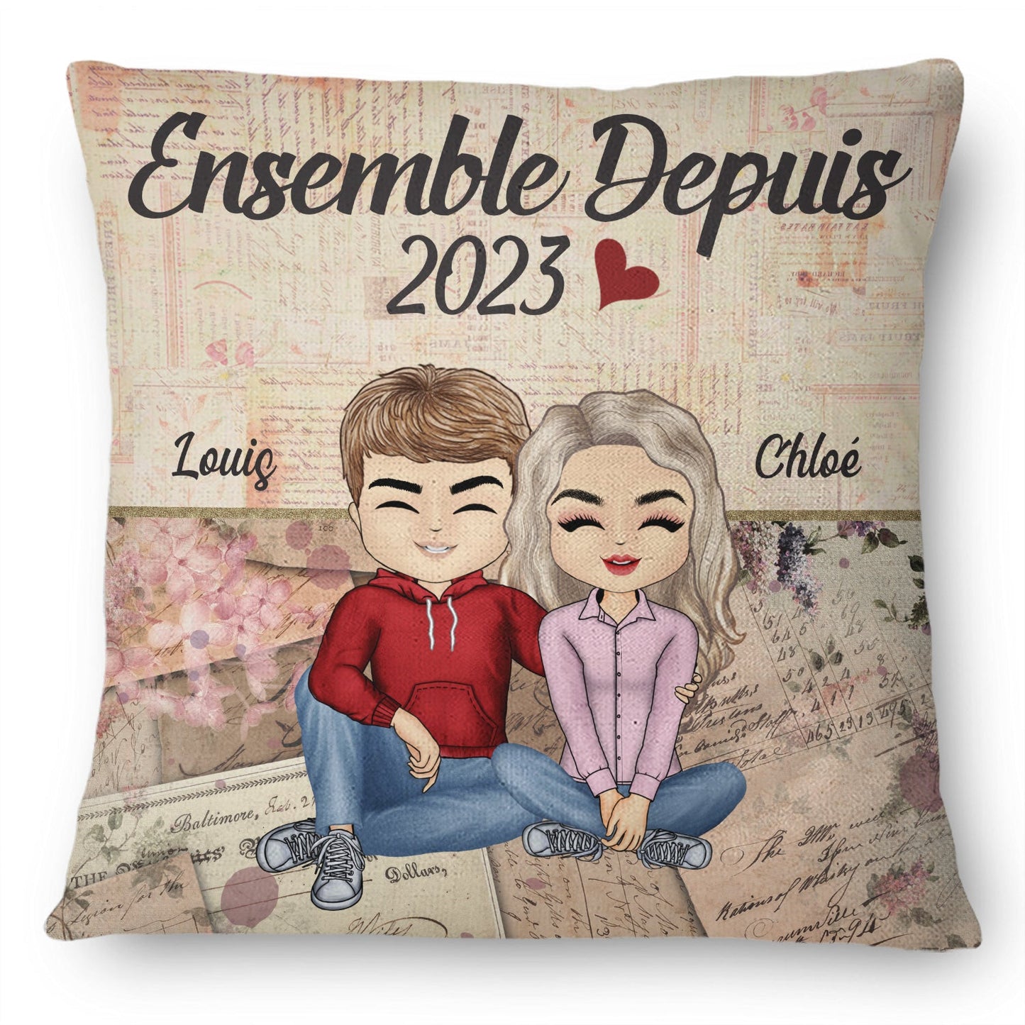Ensemble Depuis Couple - Oreiller Personnalisé
