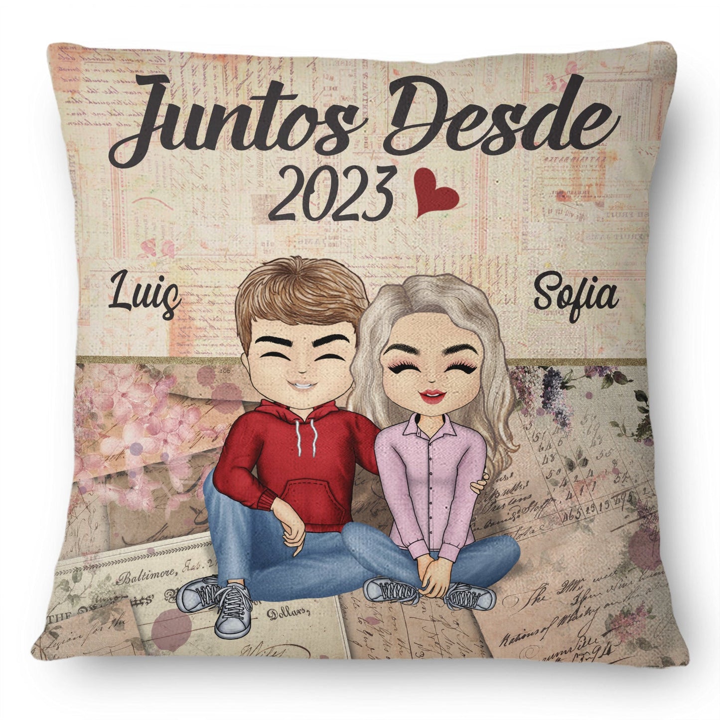 Juntos Desde Pareja- Almohada Personalizado