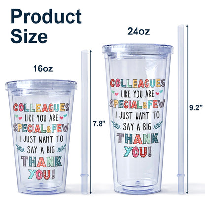 You Are The Reason I Don't Punch People At Work Colorful - Funny, Anniversary, Birthday Gifts For Colleagues, Coworker, Besties - Personalized Acrylic Insulated Tumbler With Straw