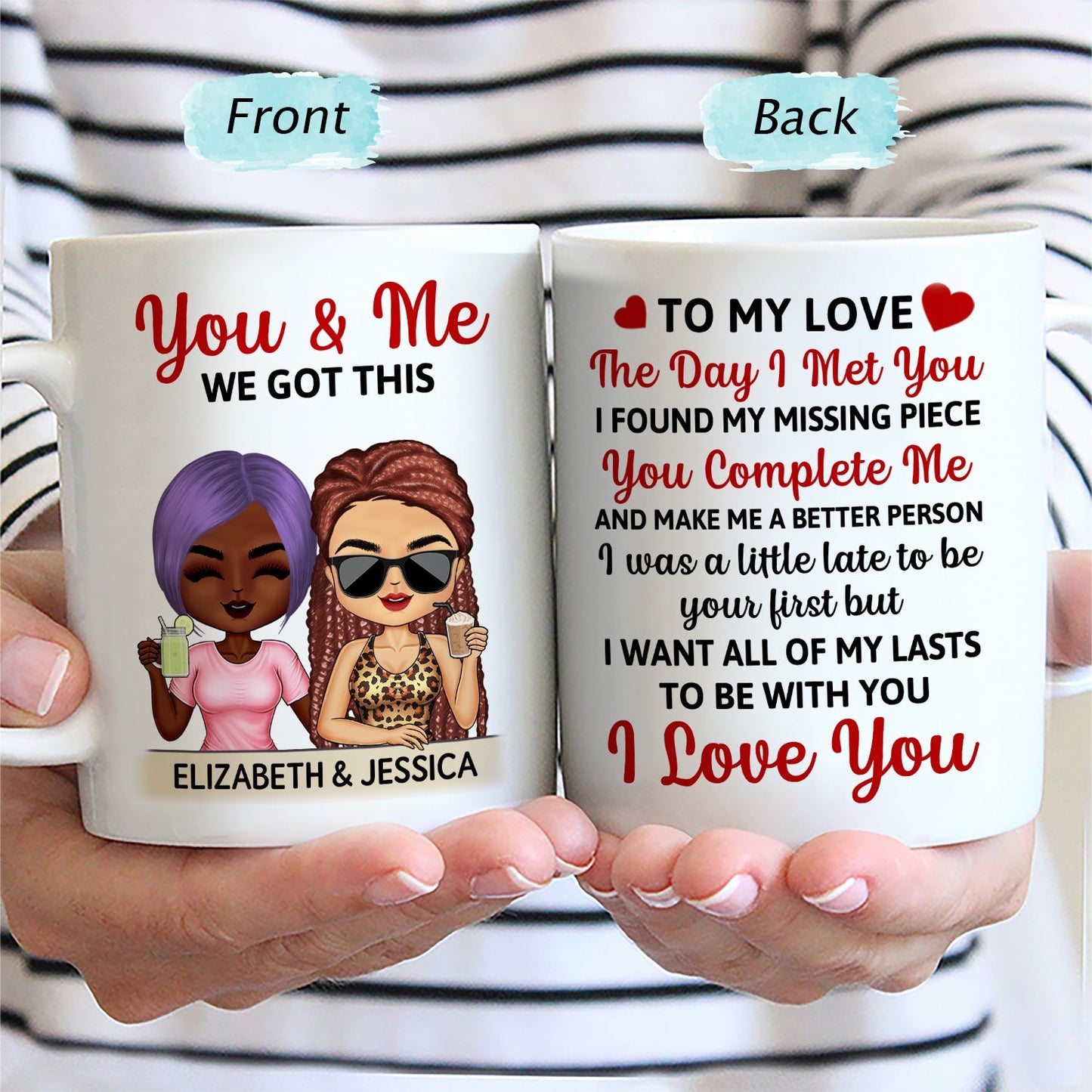 The Day I Met You - Anniversary, Loving Gifts For Couples, Husband, Wife - Personalized Mug