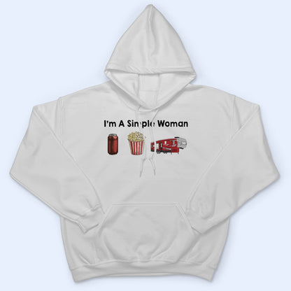 I'm A Simple Woman Campers - Gift For Camping Lovers - Personalized T Shirt
