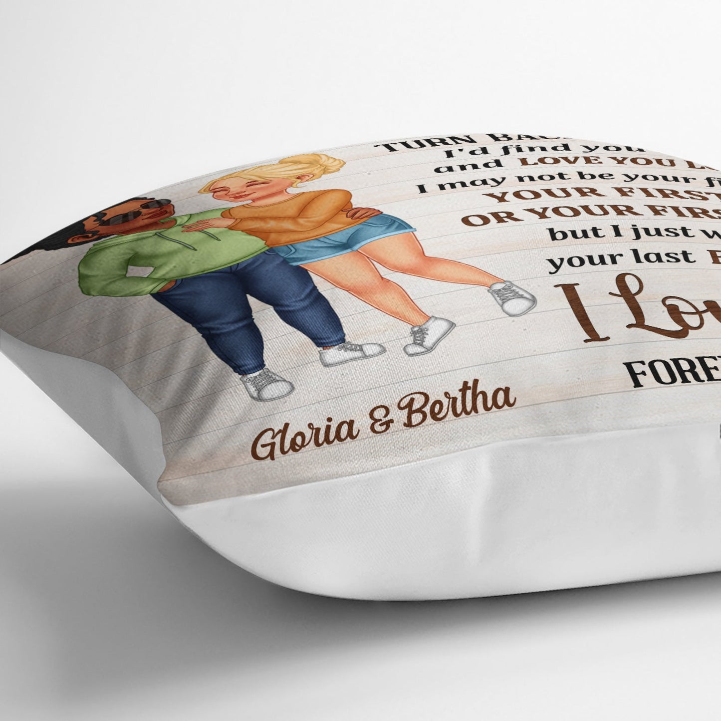 I Wish I Could Turn Back The Clock Arm In Arm - Loving, Anniversary Gift For Couples, Husband, Wife - Personalized Pillow