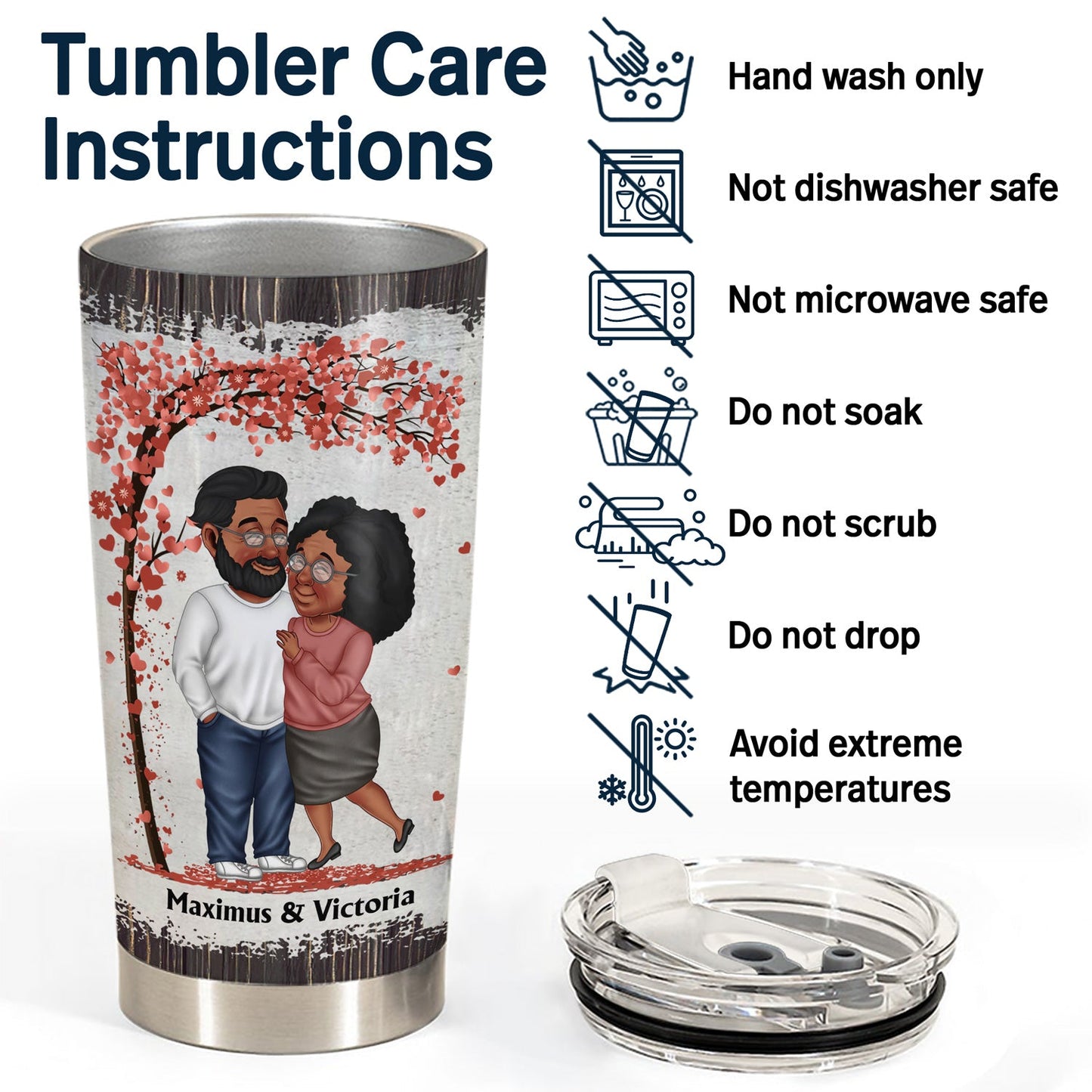 I Wish I Could Turn Back The Clock - Gift For Couples - Personalized Tumbler