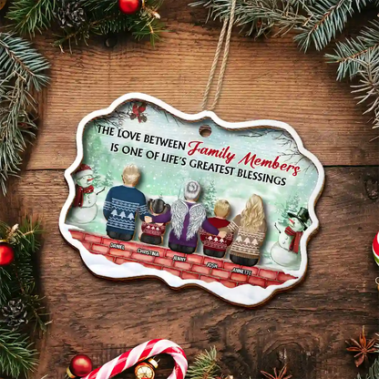 Greatest Gift Our Parents Gave Us Sibling Green Version - Personalized 2-Layered Wooden Ornament