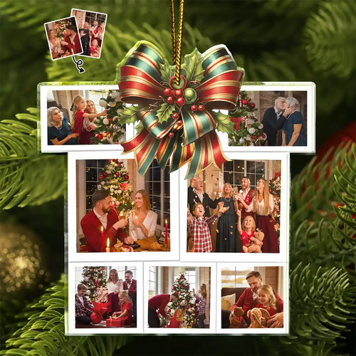 Custom Photo Family Bestie Colleagues Gift Shape - Personalized Custom Shaped Acrylic Ornament