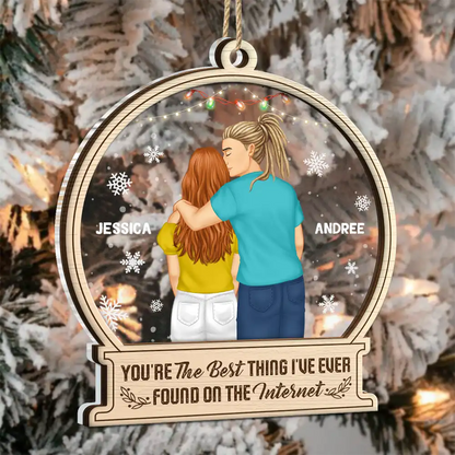 You Are By Far My Favorite Forehead Kissing - Personalized 2-Layered Mix Ornament