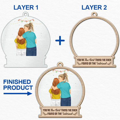 You Are By Far My Favorite Forehead Kissing - Personalized 2-Layered Mix Ornament