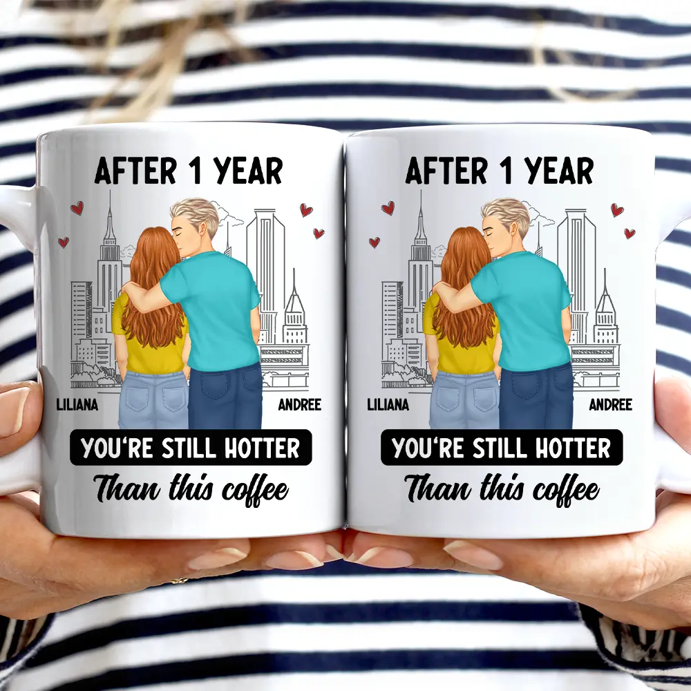 Forehead Kissing Couple After Years Hotter Than This Coffee - Personalized Mug