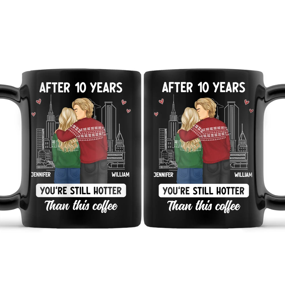 Forehead Kissing Couple After Years Hotter Than This Coffee - Personalized Mug