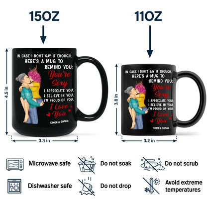 In Case I Don't Say It Enough Couples - Personalized Black Mug