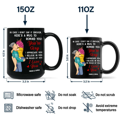 In Case I Don't Say It Enough Couples - Personalized Black Mug