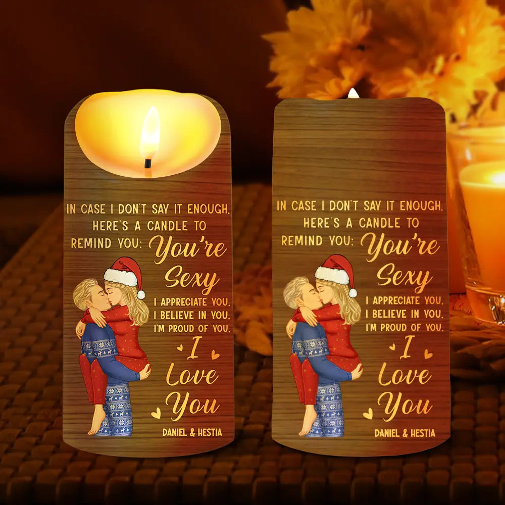 In Case I Don't Say It Enough Couples - Personalized Flameless LED Candle