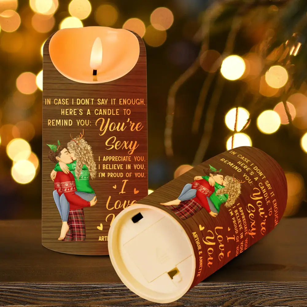 In Case I Don't Say It Enough Couples - Personalized Flameless LED Candle