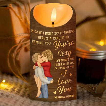 In Case I Don't Say It Enough Couples - Personalized Flameless LED Candle