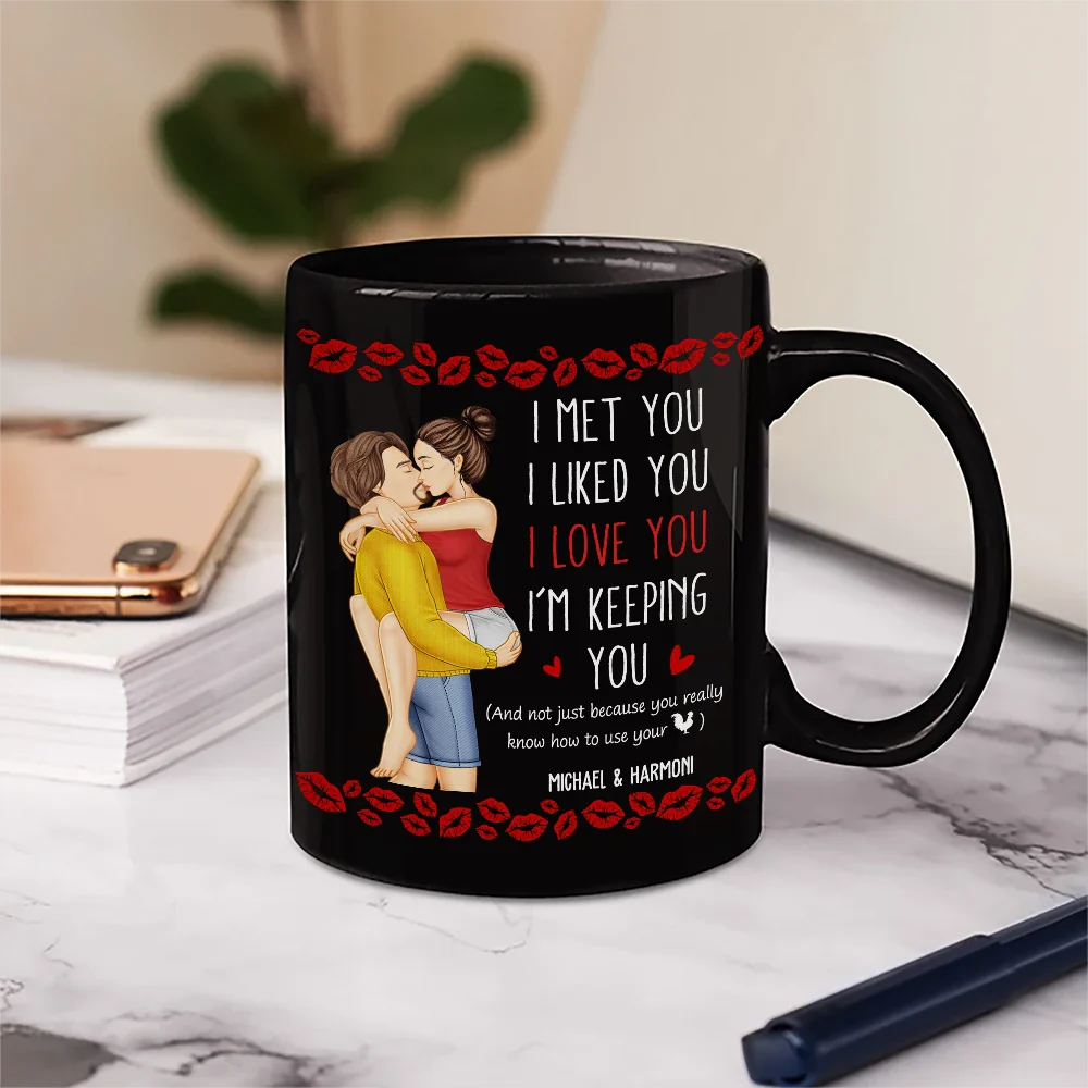 Kissing You Keeping You Carrying Couple - Personalized Mug