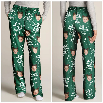 Custom Photo Papa's Official Sleep Pants - Personalized Pajama Pants