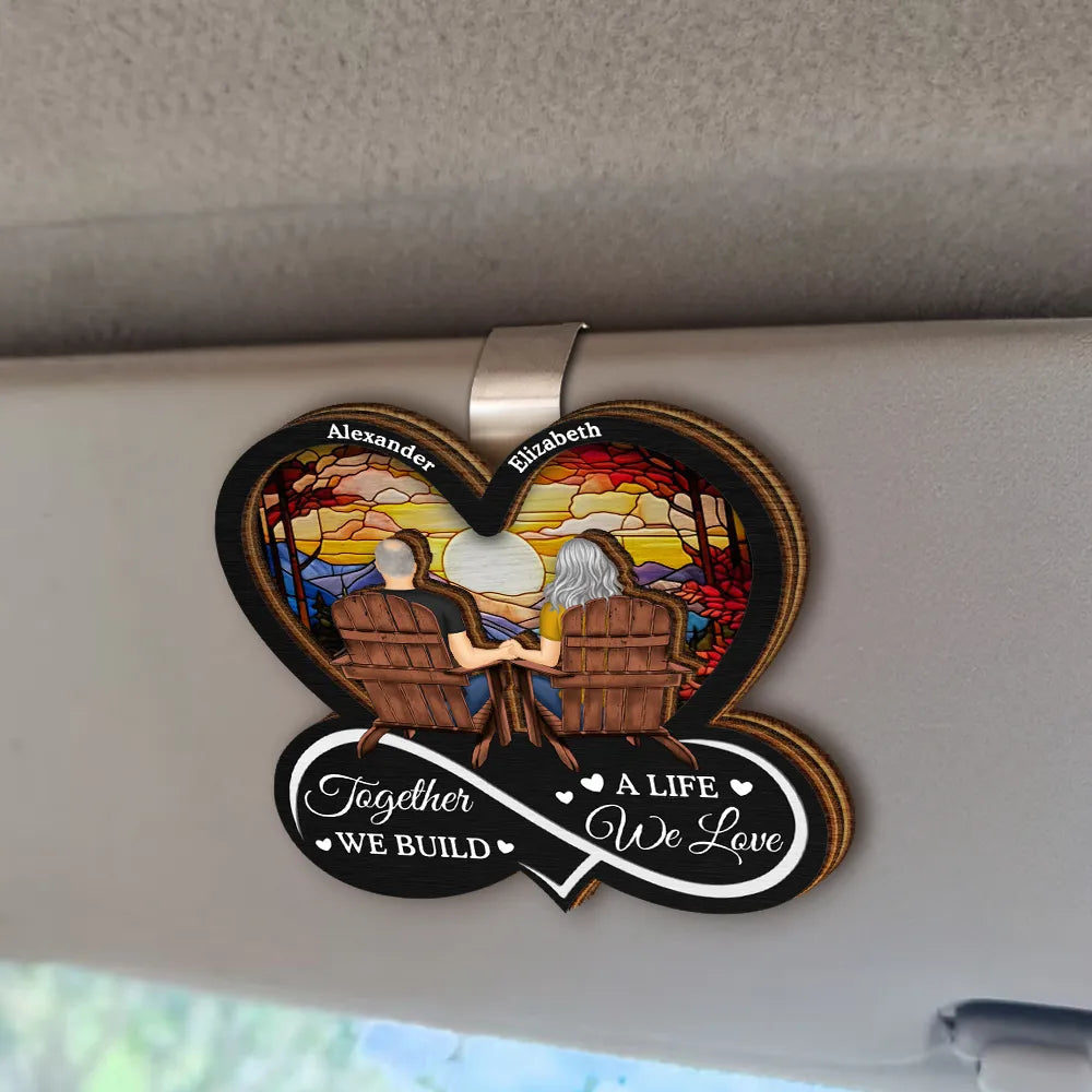 You & Me We Got This Till Our Last Breath - Personalized Custom Shaped Car Visor Clip