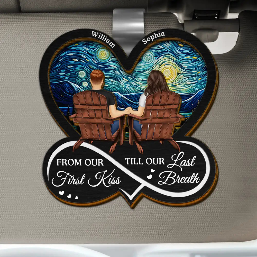 You & Me We Got This Till Our Last Breath - Personalized Custom Shaped Car Visor Clip