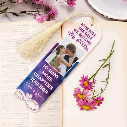 Custom Photo Couple To Many More Chapters Together - Personalized Acrylic Bookmark
