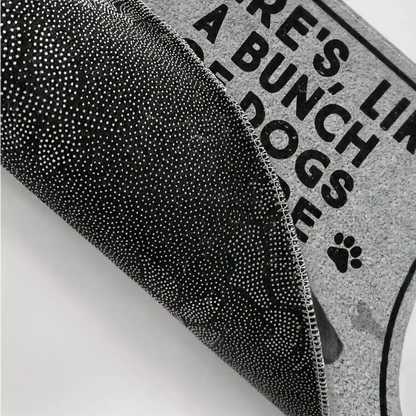 No Need To Knock We Know You're Here Dog - Personalized Doormat