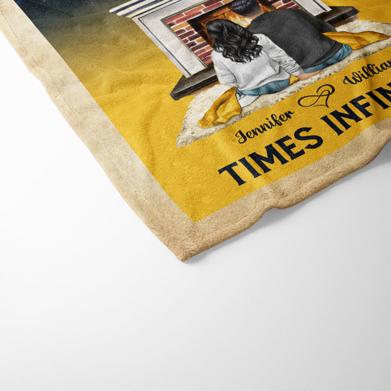 Together With You Couple - Personalized Custom Fleece Blanket
