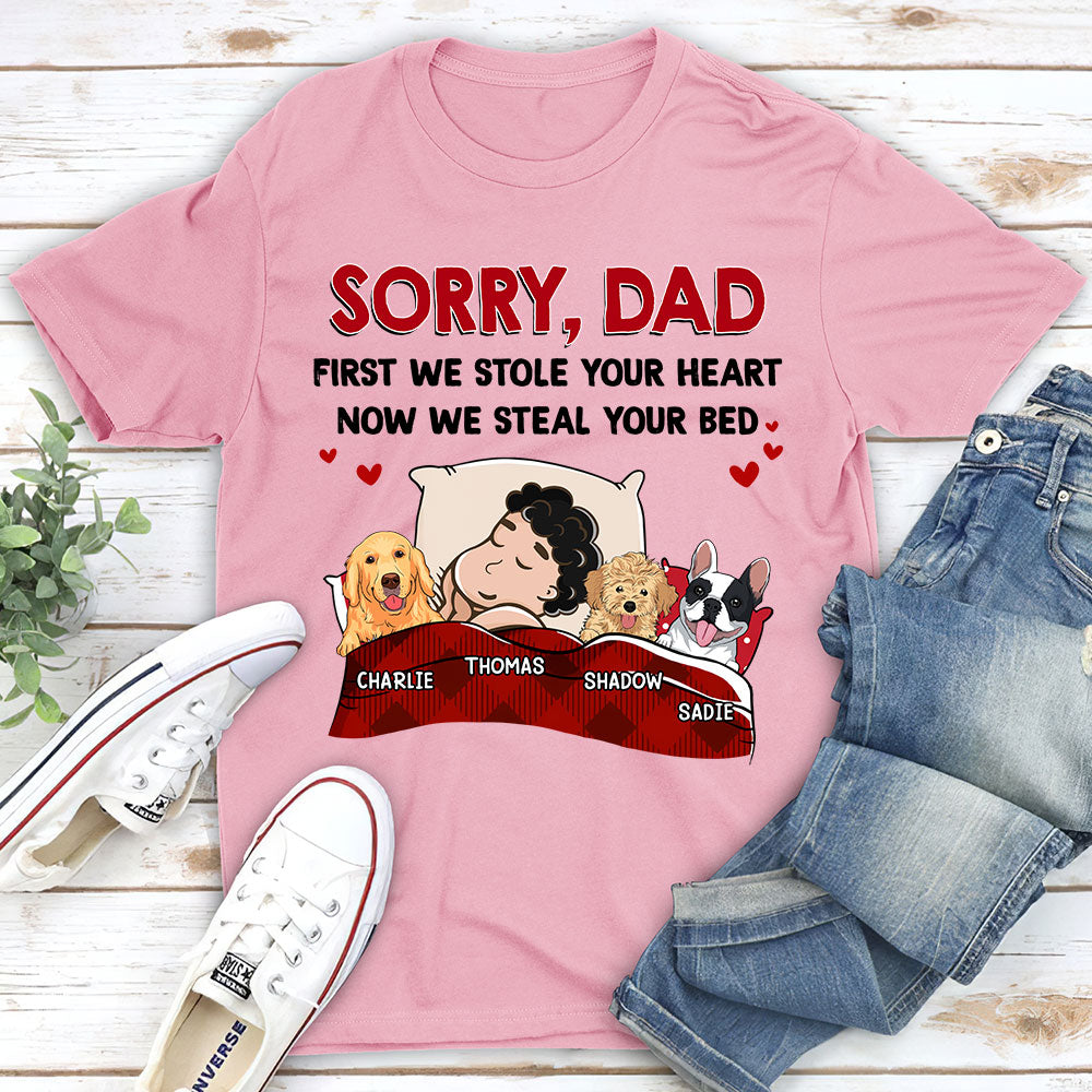 Sorry For Stealing Your Bed - Personalized Custom Unisex T-shirt