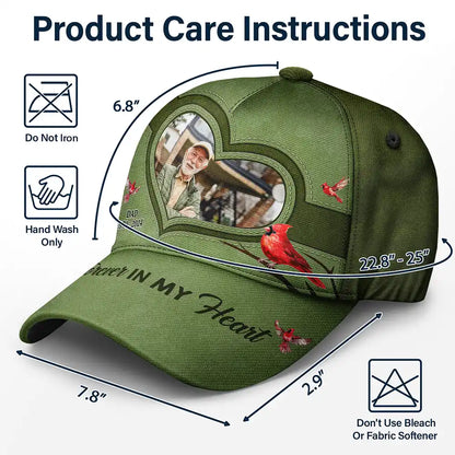 Custom Photo Memorial I'll Carry You With Me Until I See You Again - Personalized Classic Cap