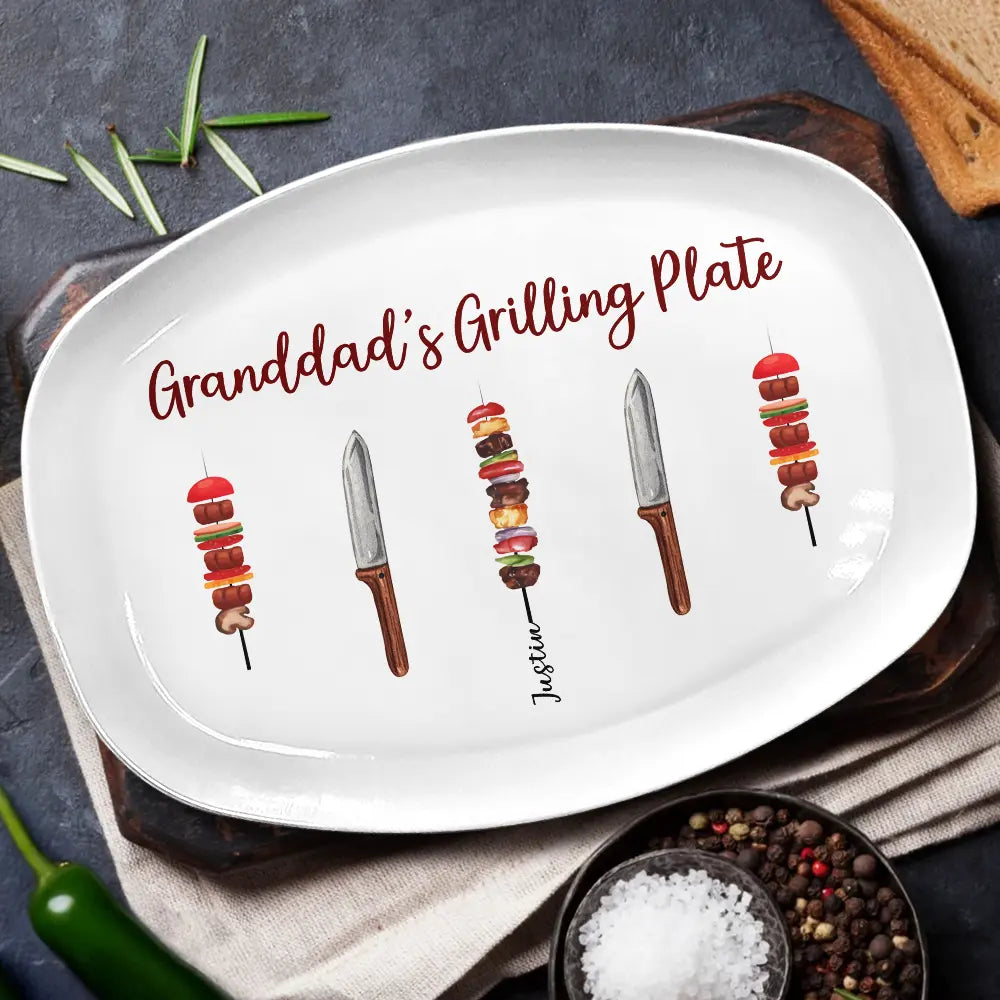 Daddy Grilling Master - Personalized Plate