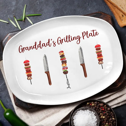 Daddy Grilling Master - Personalized Plate