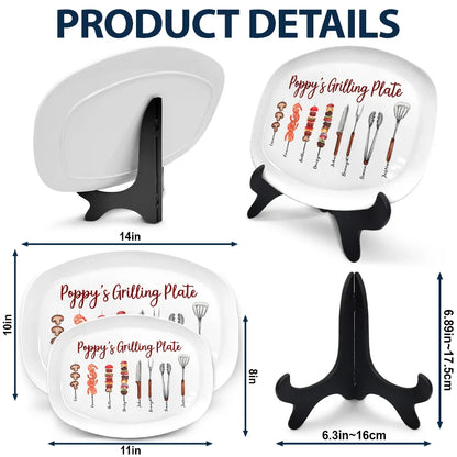 Daddy Grilling Master - Personalized Plate