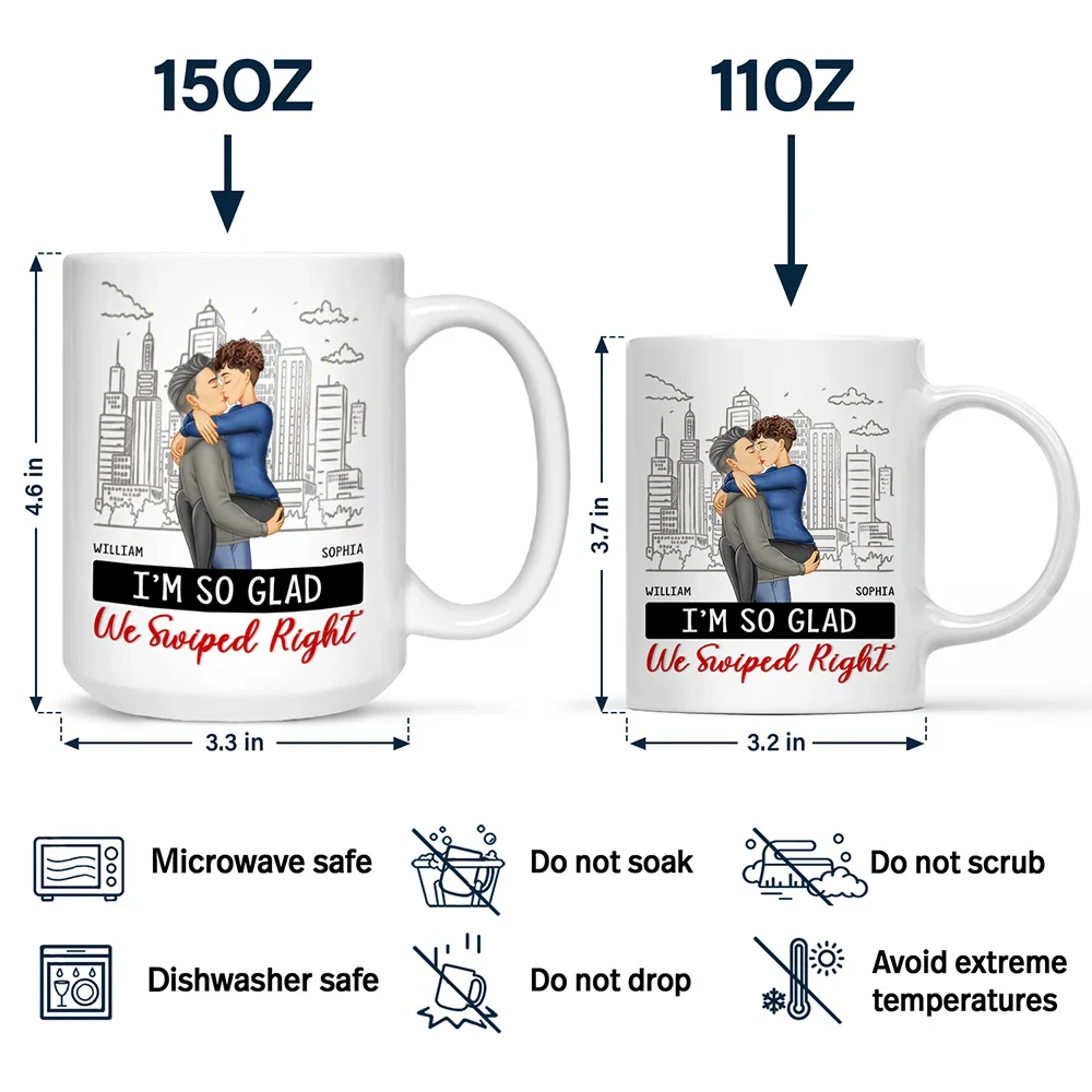 It Started With A Message Couples - Personalized Mug