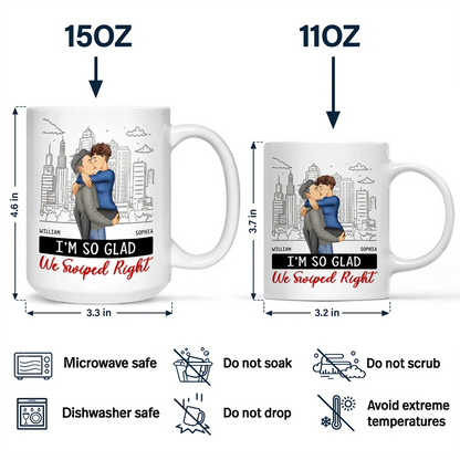 It Started With A Message Couples - Personalized Mug