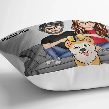 Dog Lovers You Are Our Favorite Humans We Woof You - Personalized Pillow