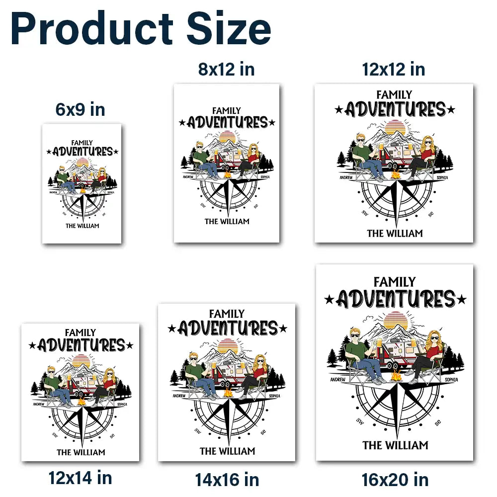 Family Adventures - Personalized Decor Decal