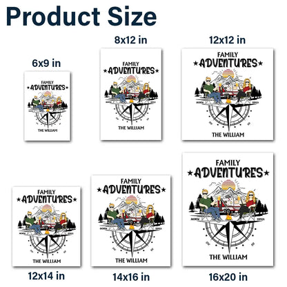 Family Adventures - Personalized Decor Decal