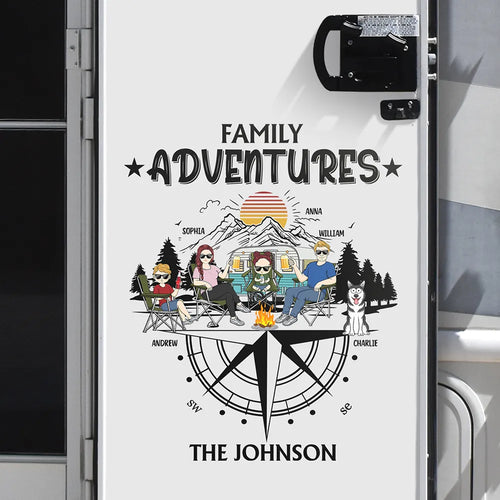 Family Adventures - Personalized Decor Decal