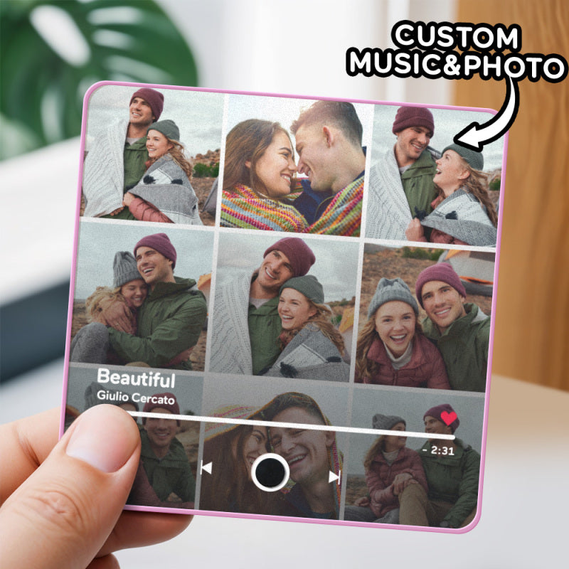 Customized Music Fridge Magnet Personalized Photo Fridge Magnet Can Play Songs and Adjust Volume