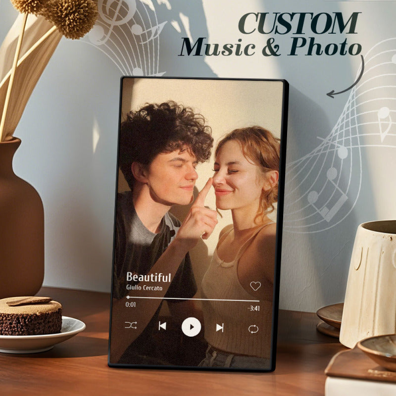 Customized Music Fridge Magnet Personalized Photo Fridge Magnet Can Play Songs and Adjust Volume