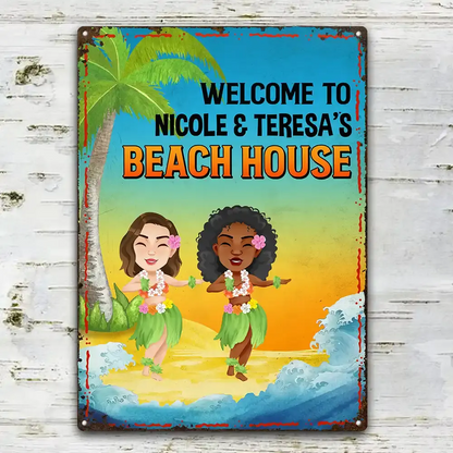 Backyard Oasis - Personalized Classic Metal Signs Metal Sign The Next Custom Gift